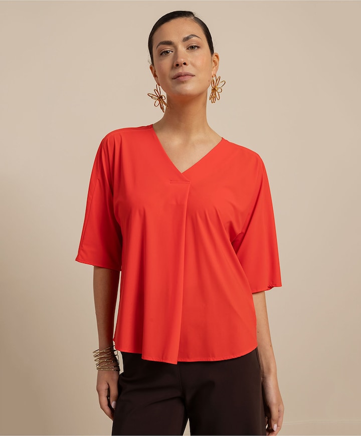 Dames T-shirt rood