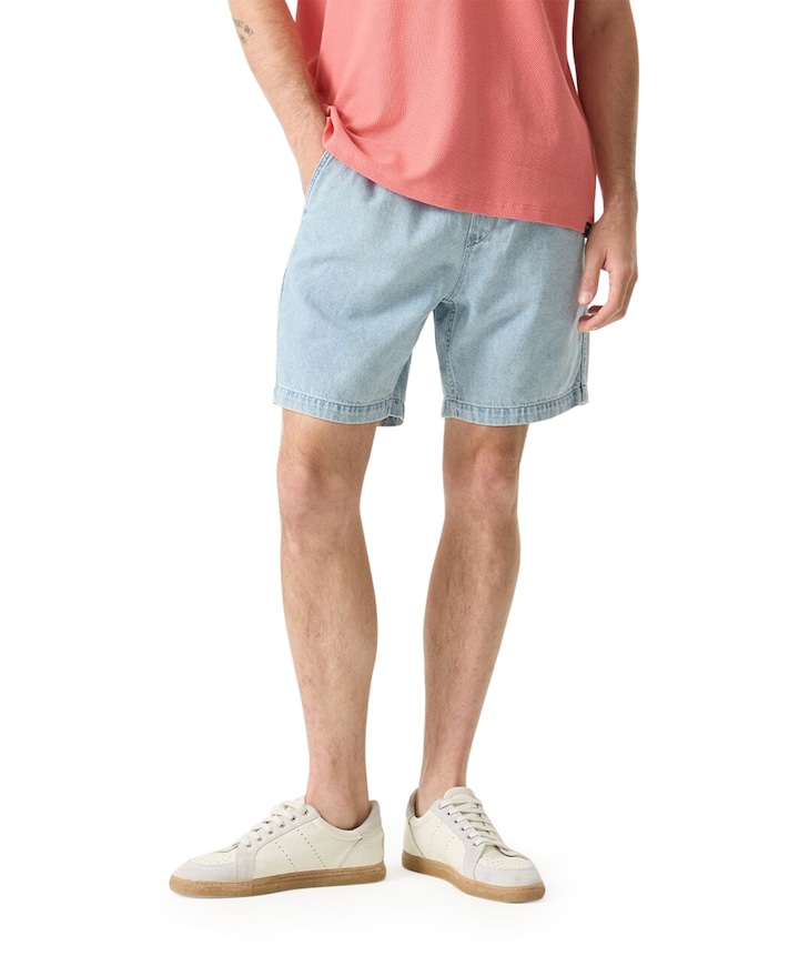 Q261111_men`s short heren korte broek blauw