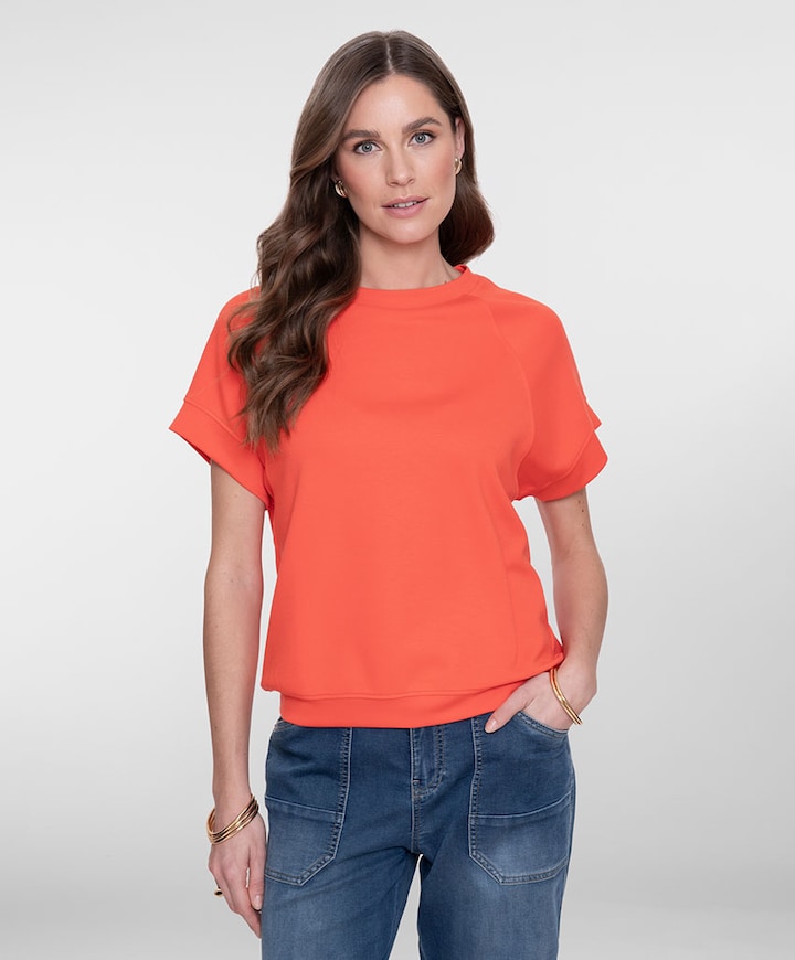 Dames sweater oranje