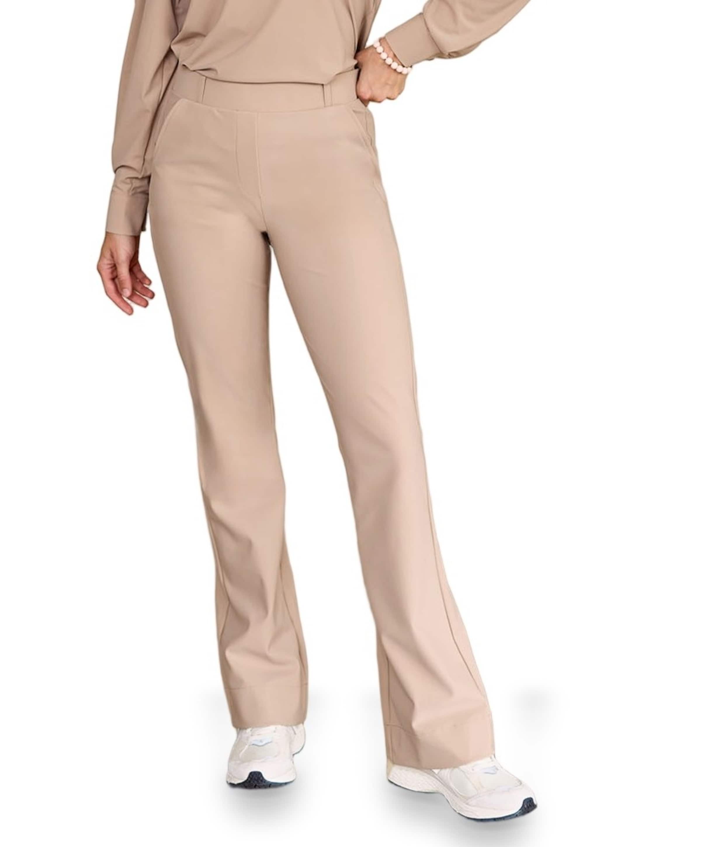 Flair bonded broek beige
