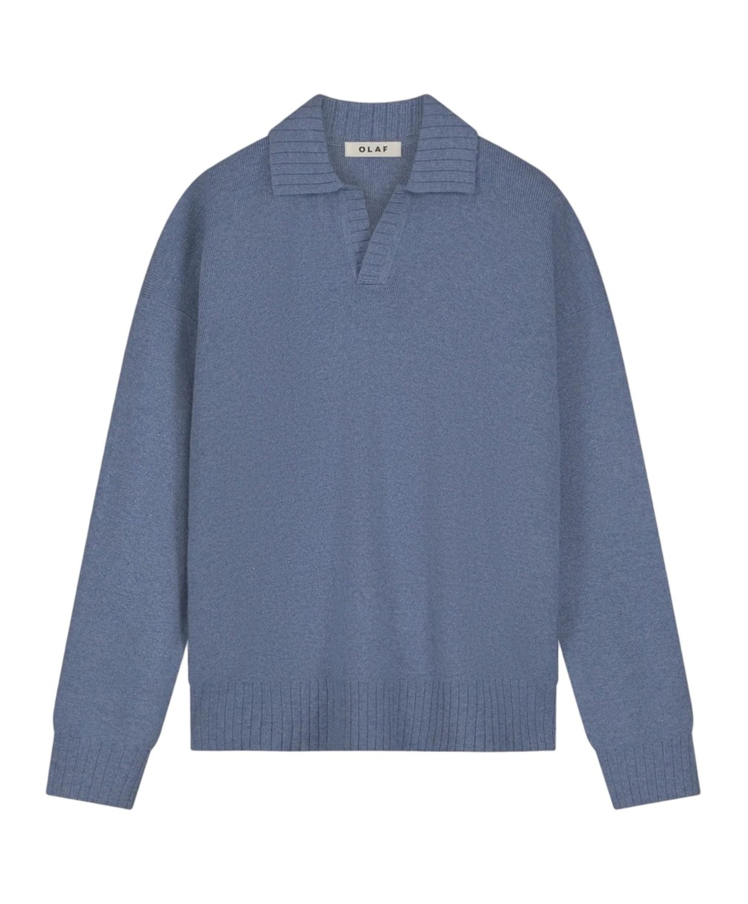 Heren polo blauw