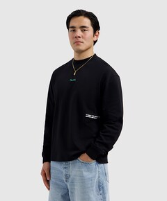 Heren longsleeve zwart