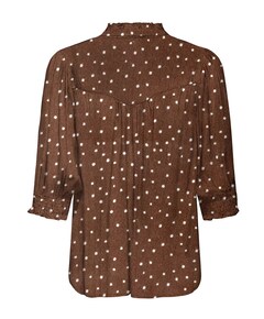 Dames blouse bruin