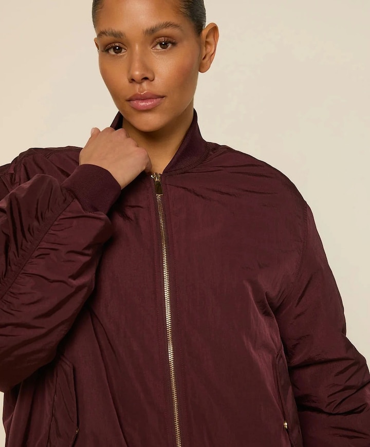 Dames jas bordeaux