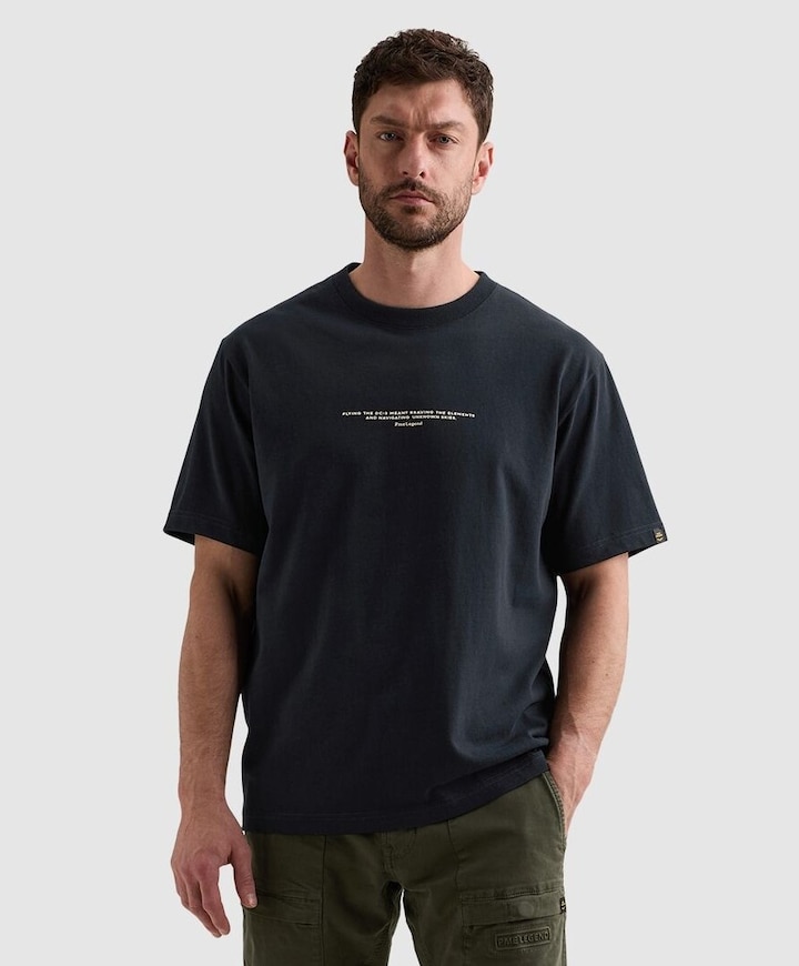Heren T-shirt blauw
