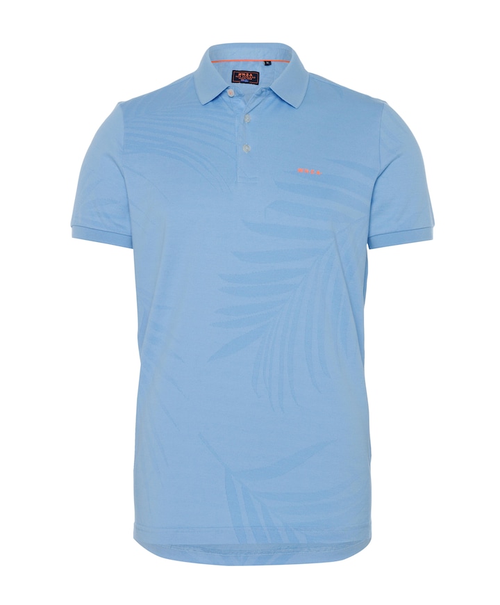 Heren polo blauw