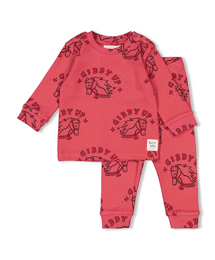 Meisjes pyjamaset roze