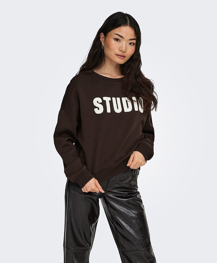 Dames sweater bruin