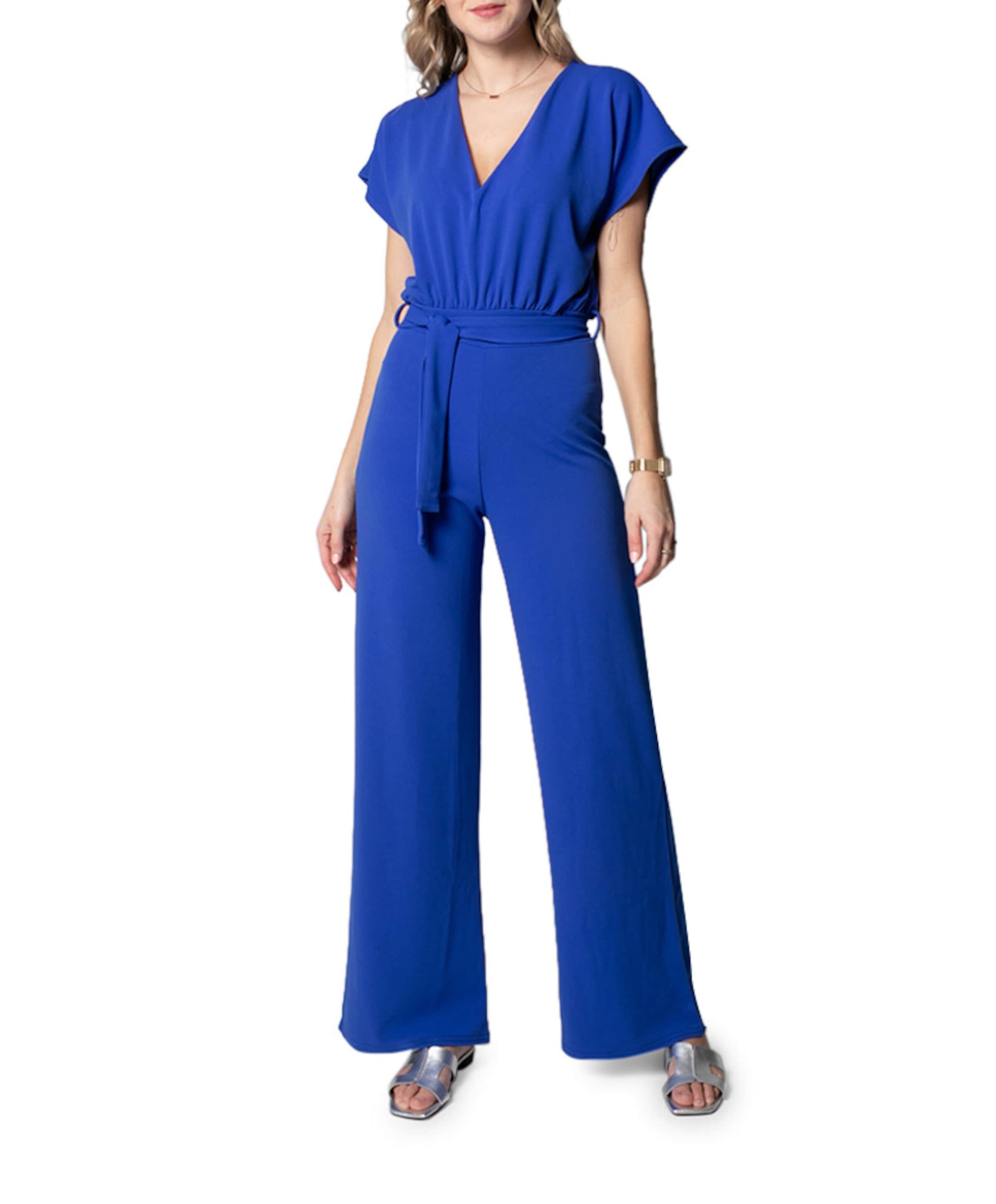 Girl-ju.v dames jumpsuit blauw