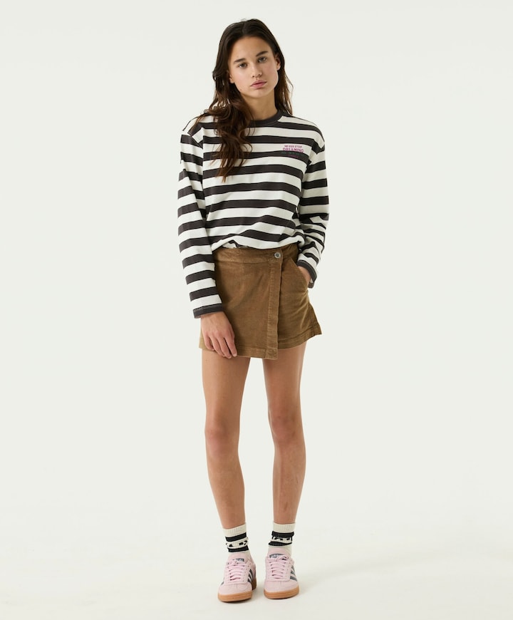 Meisjes longsleeve bruin