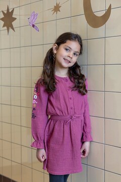Meisjes jurk paars