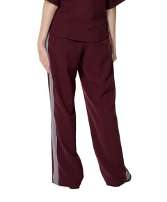 Stripe broek bordeaux