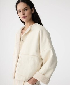 Dames jas ecru