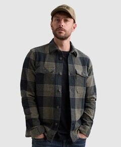 Heren overshirt blauw