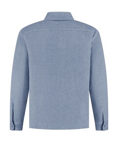 Heren overshirt blauw
