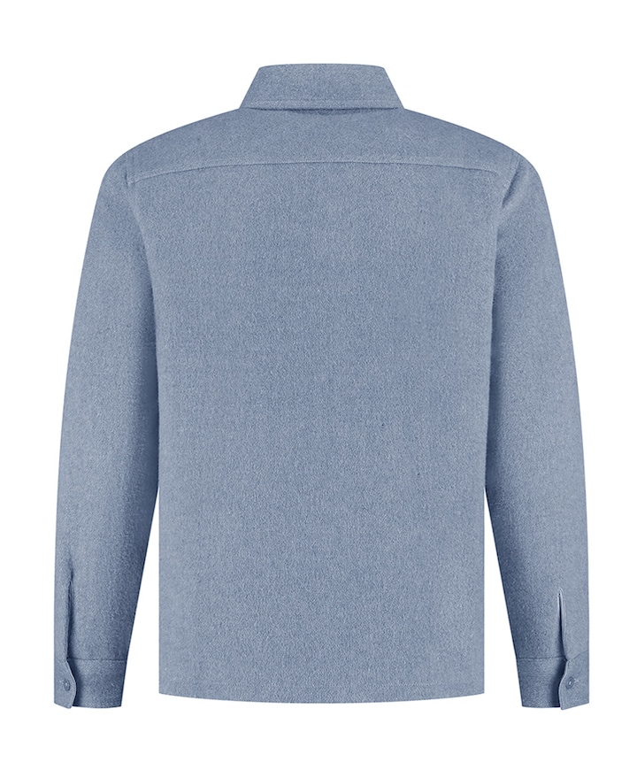 Heren overshirt blauw