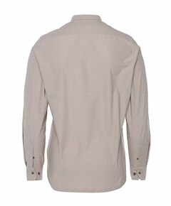 Heren overhemd lange mouw beige