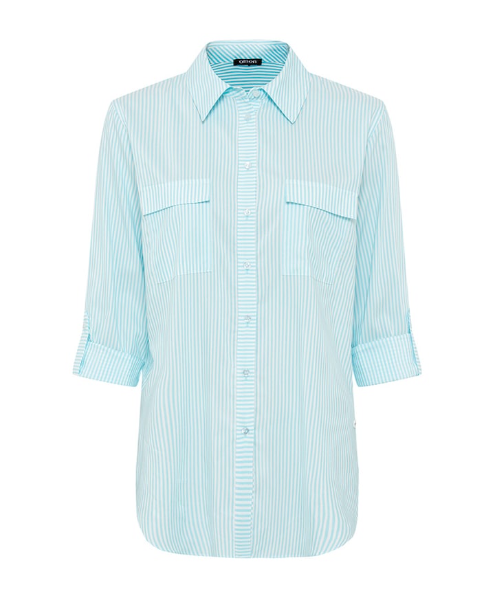 Blouse blauw