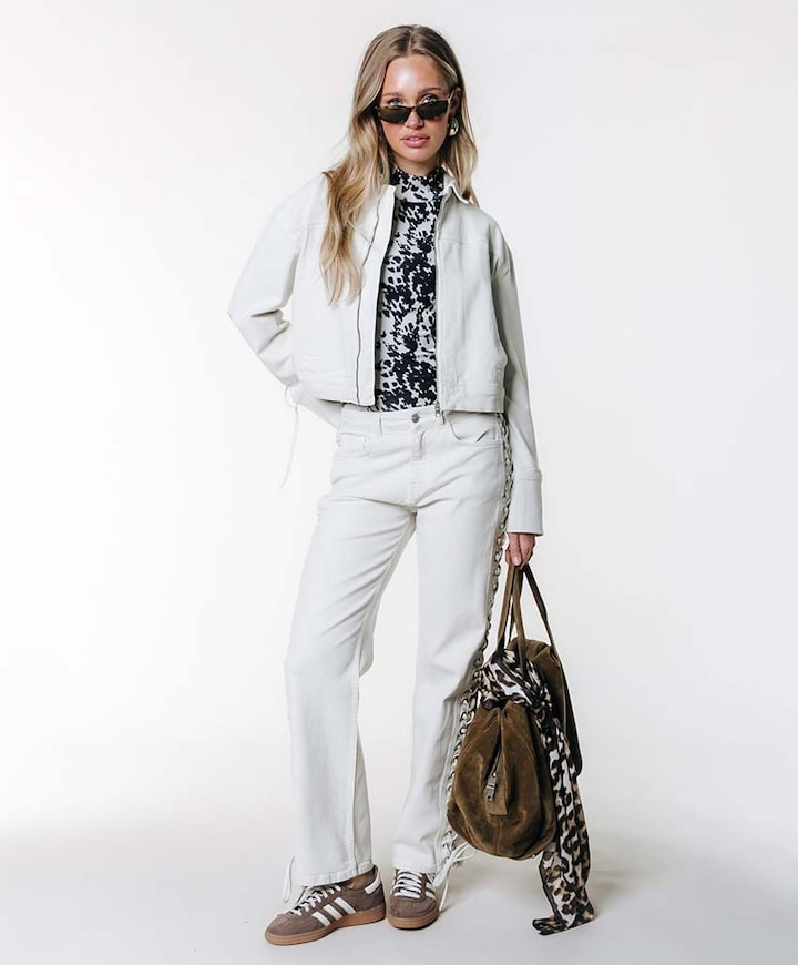 Dames spijkerjas  beige