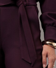 Zarja waffle broek paars