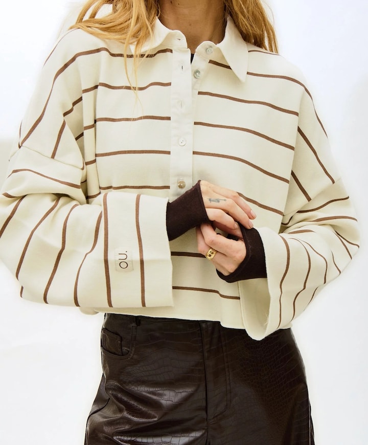Dames sweater beige