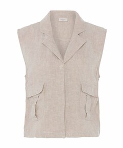 Dames gilet beige