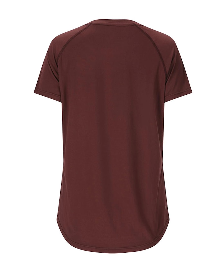 Dames t-shirt bordeaux