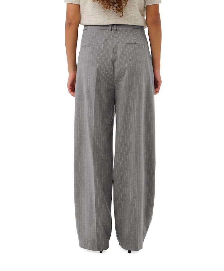 HOSANNAIW PLEATED dames broek grijs