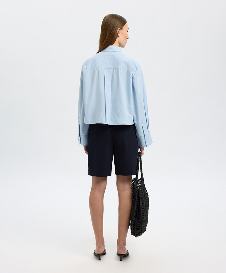 Blouse blauw