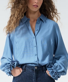 Dames blouse blauw