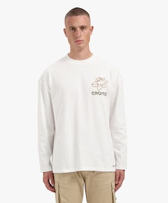 Heren longsleeve wit