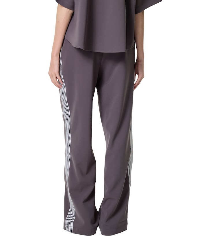 Stripe broek grijs