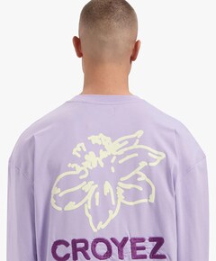 Heren longsleeve paars