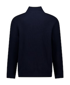 Heren trui met rits blauw