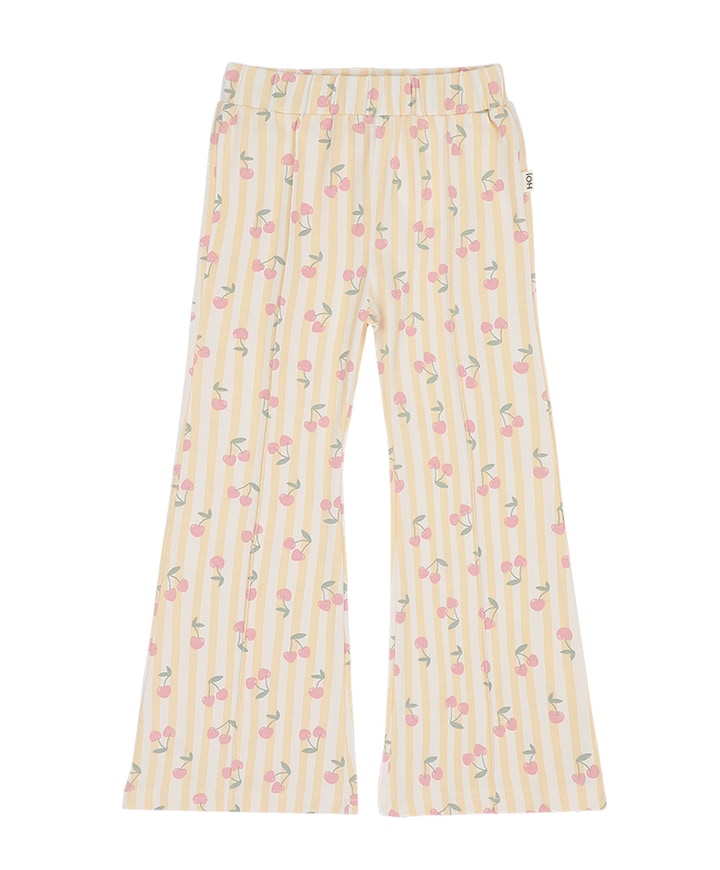 Flared meisjes broek oranje