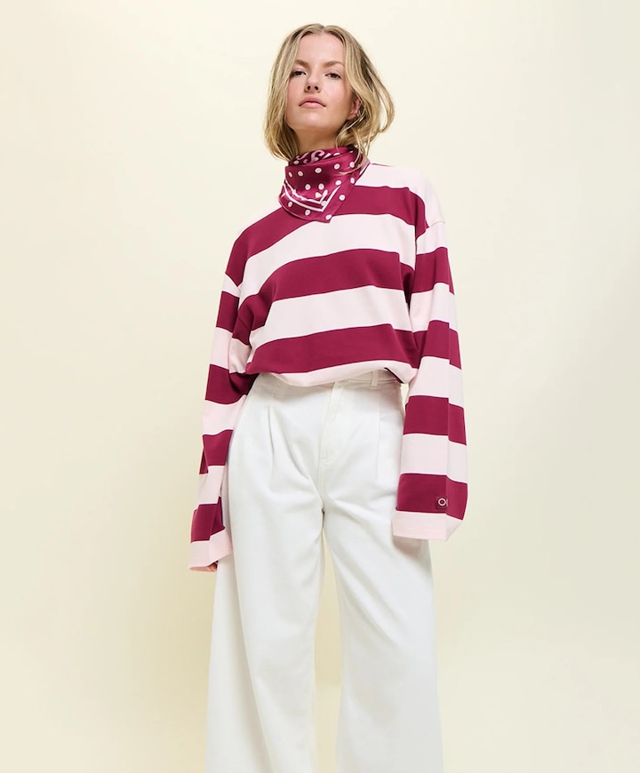 Dames longsleeve rood