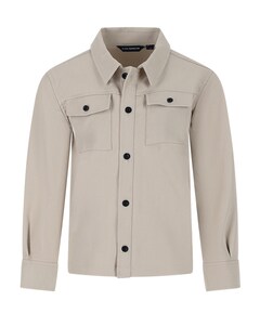 Jongens overhemd lange mouw beige