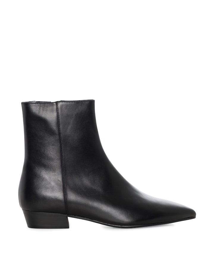 Camelia dames enkellaarzen zwart