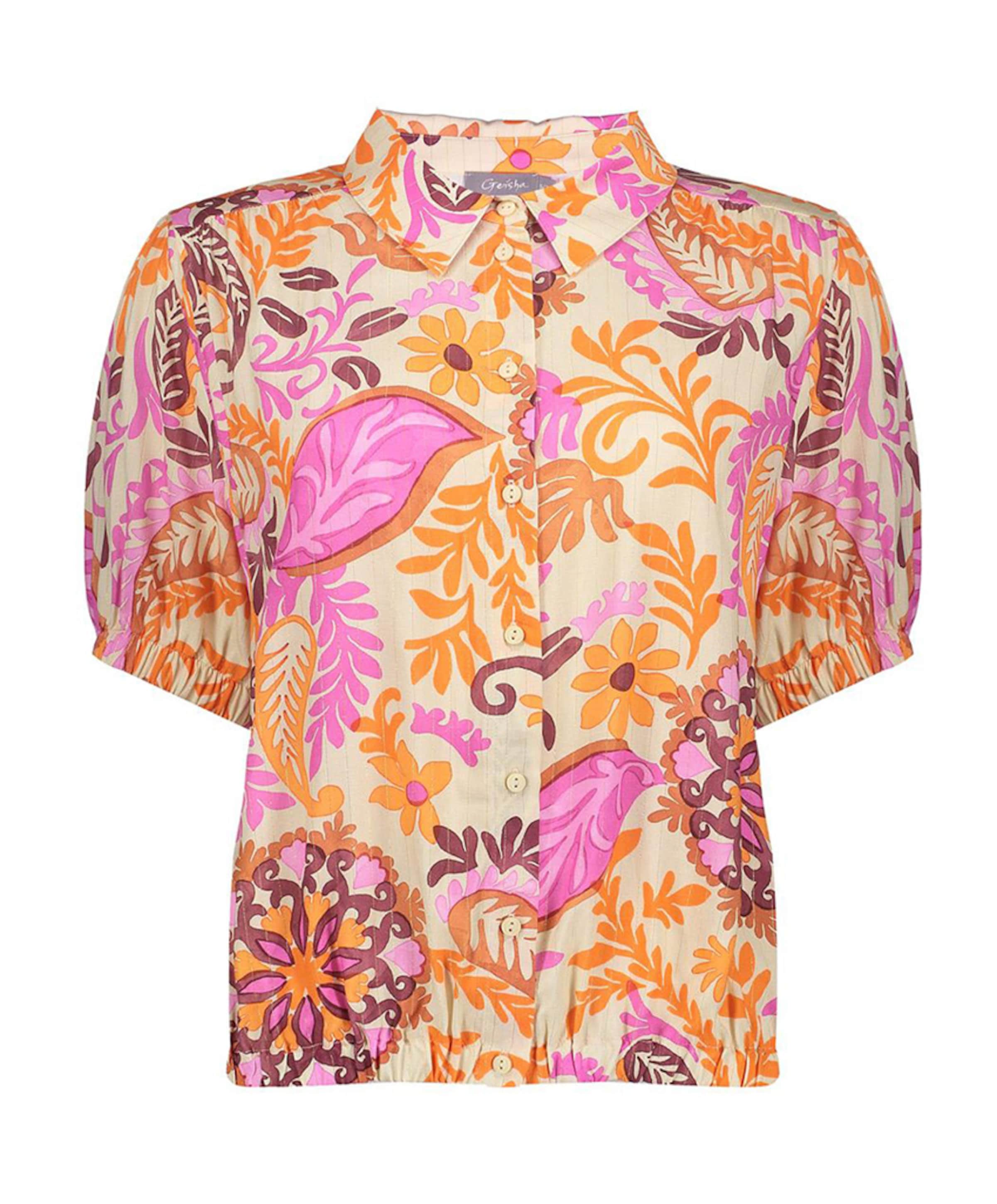 Dames blouse oranje