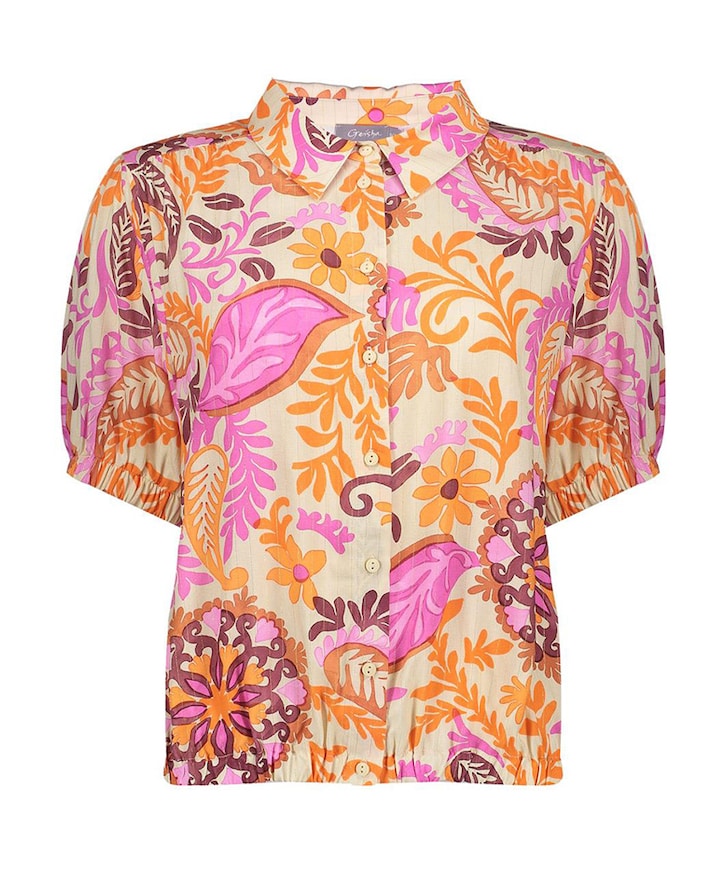 Dames blouse oranje