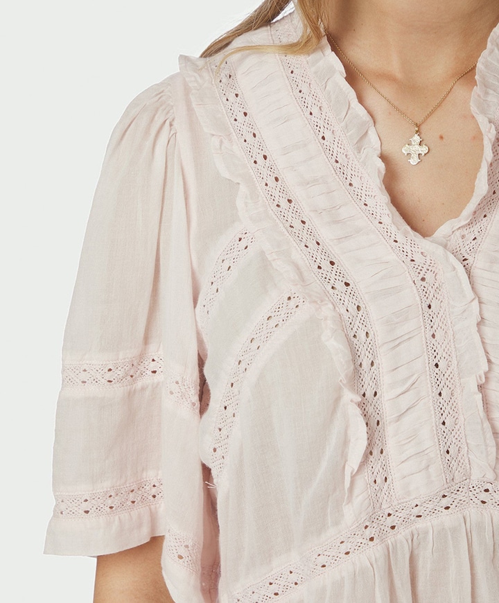 Dames blouse roze