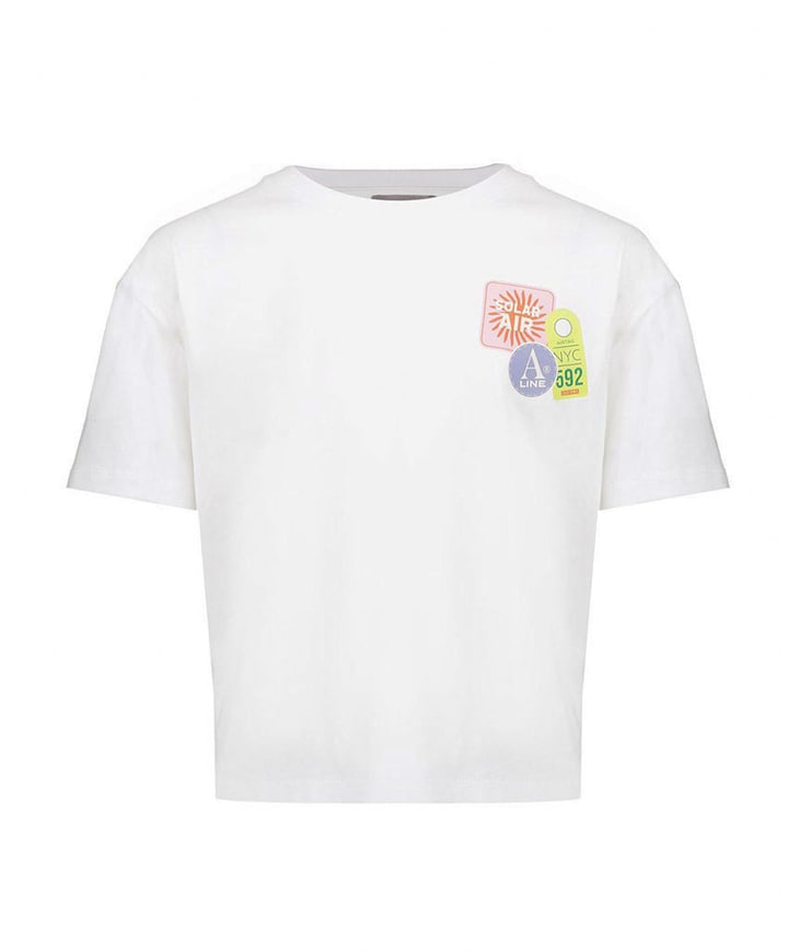 Meisjes t-shirt ecru