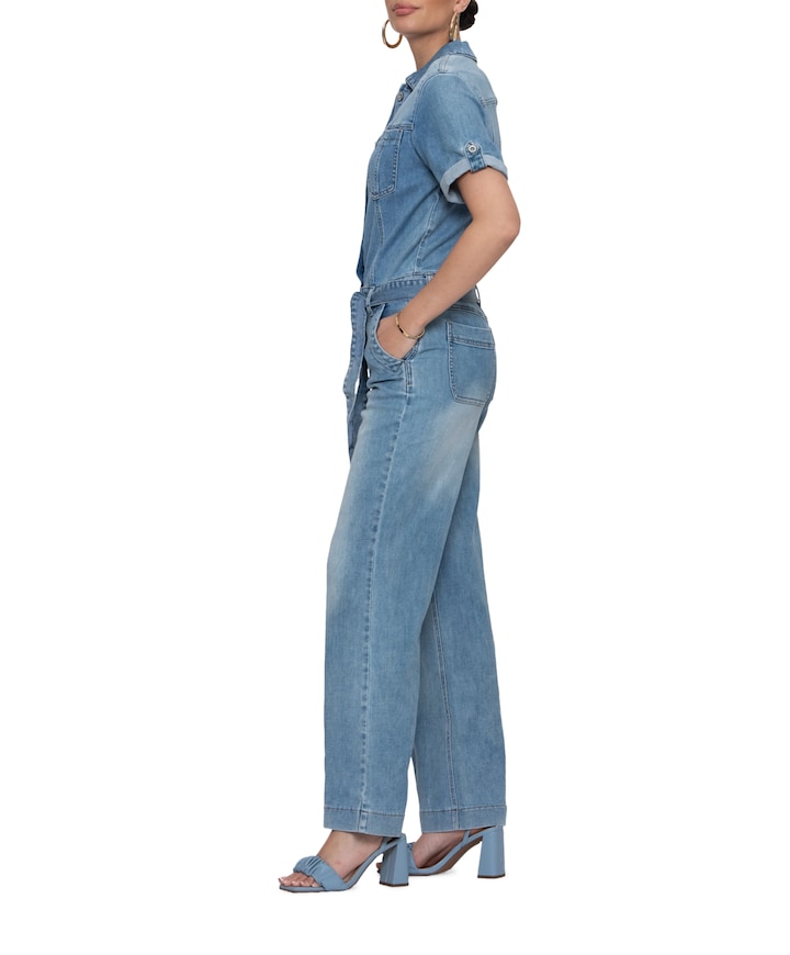 Dames jumpsuit blauw