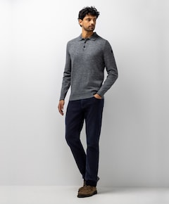Heren polo grijs
