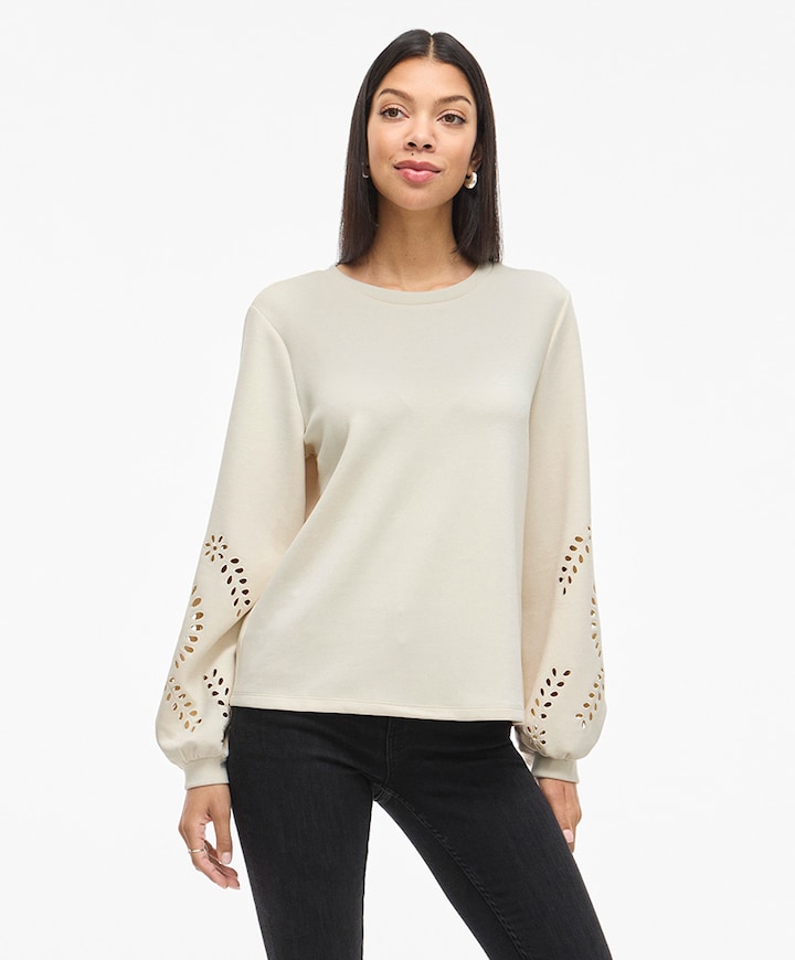 Dames sweater beige