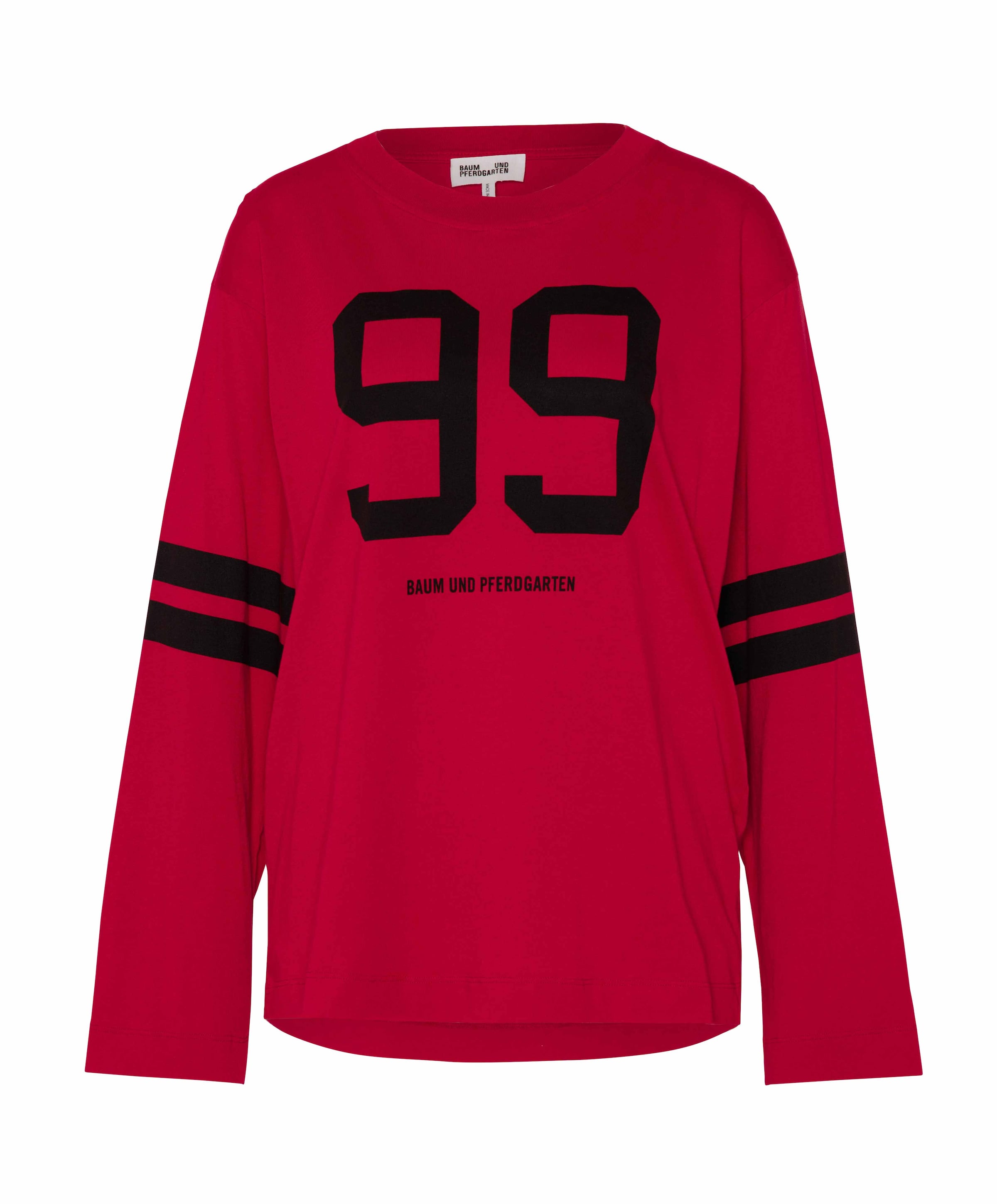 Dames longsleeve rood