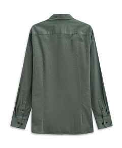 Heren overhemd lange mouw groen