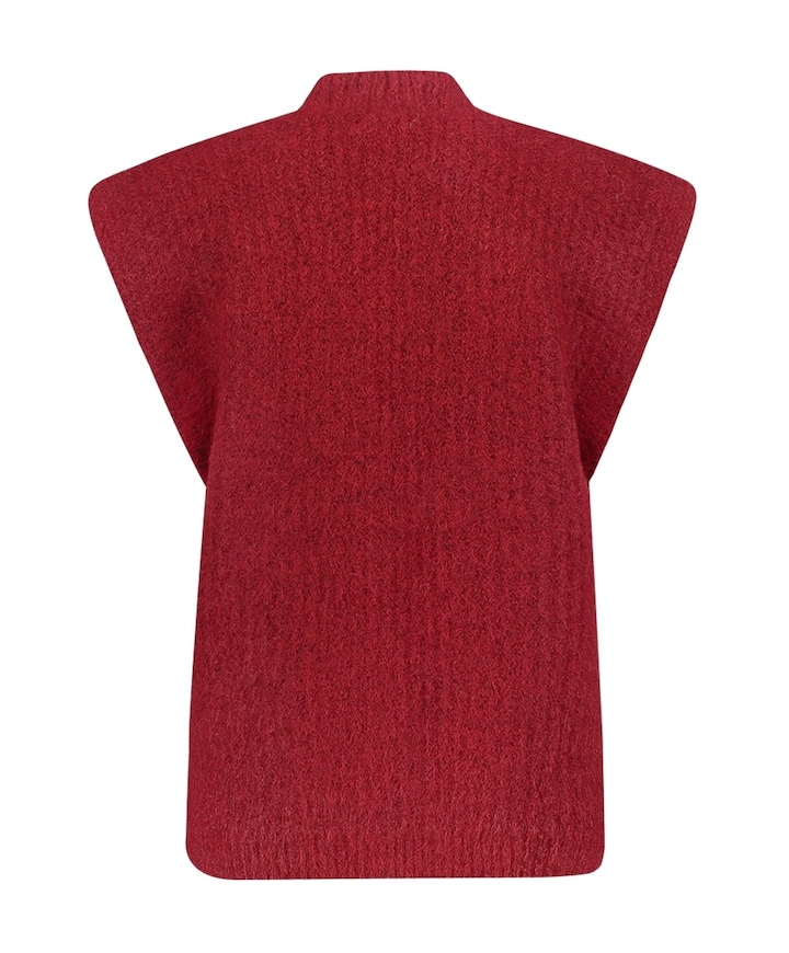 Dames gilet rood