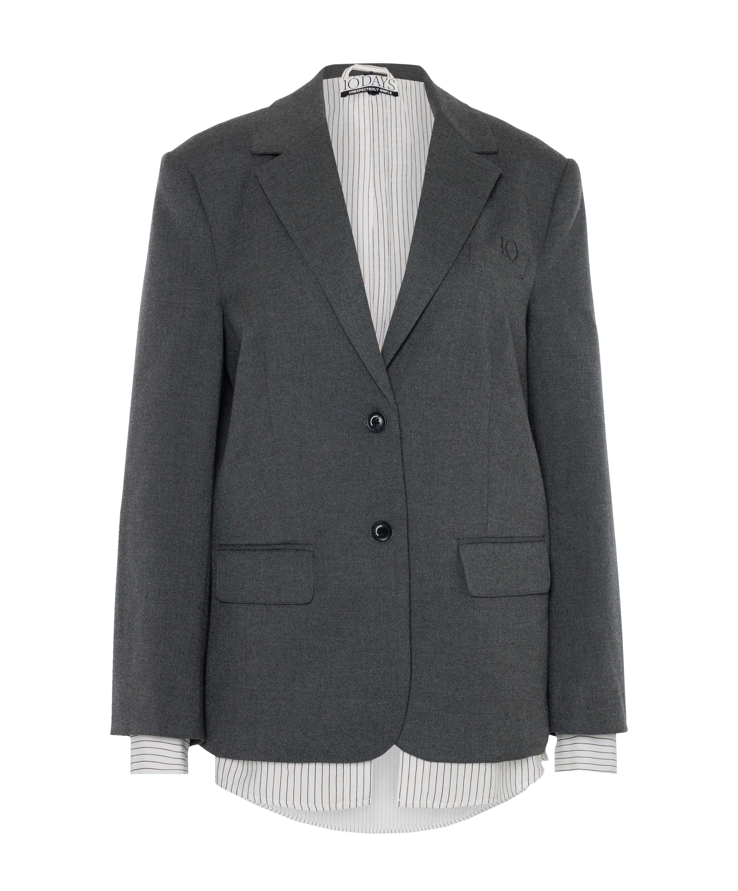 Dames blazer grijs