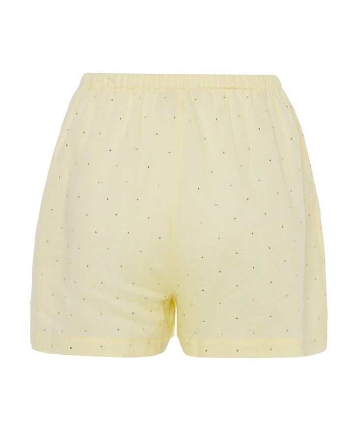 Dames short geel